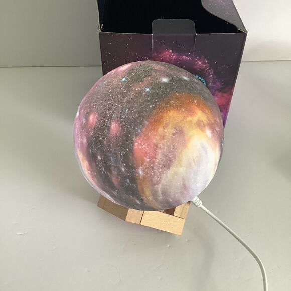 Mind Glowing Moon Lamp Kids Night Light Galaxy Lamp 4.7” 16 Colors LED 3D Works - Picture 8 of 11